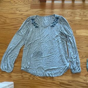 American Eagle Gray long sleeve t shirt size L